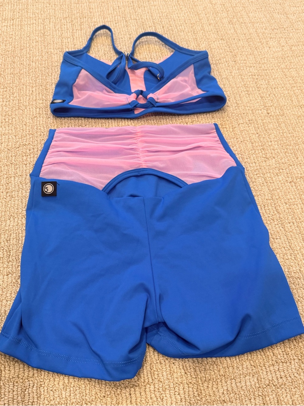 Adult Small Five the Label Two-Piece Athletic Set with Pink Accent - Picture 2 of 2
